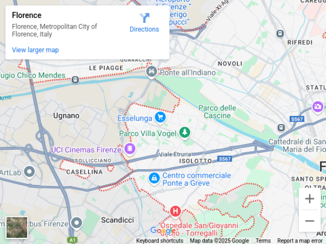 Florence in Google Map